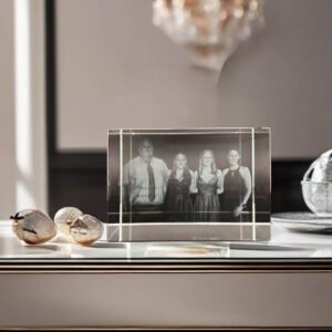 Personalisierter Glasblock mit Foto – Geschenkidee